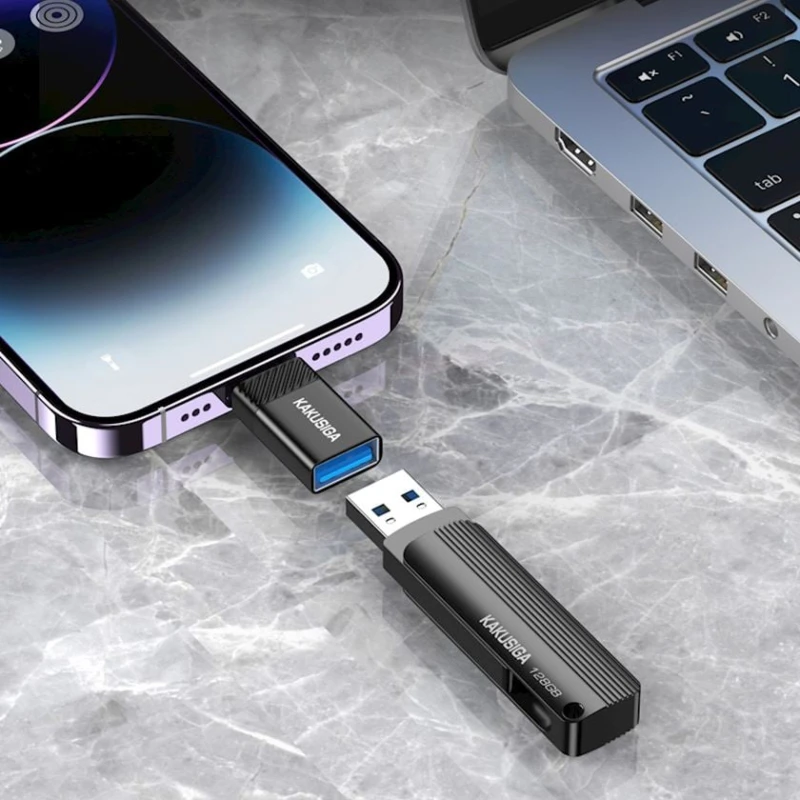 Adapter Kakusiga KSC-1405 USB to Lightning Black