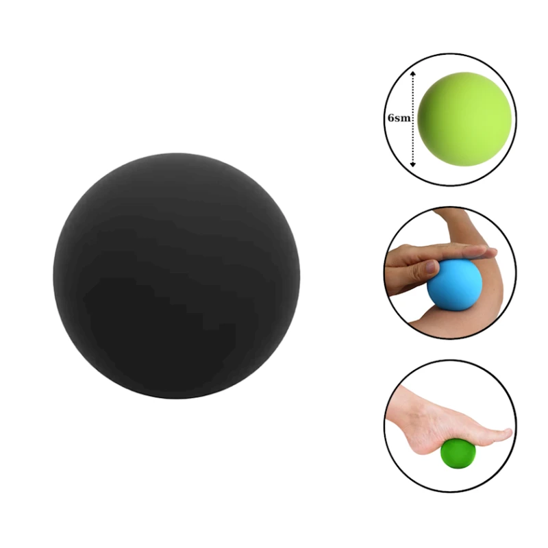 Массажный мяч Gymnic 1151, черный, 6 см