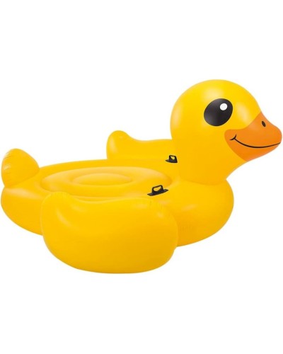 Şişmə sal Intex Mega Yellow Duck Island 221x221x109 sm, sarı