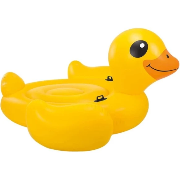 Надувной плотик Intex Mega Yellow Duck Island 221x221x109 см, желтый Надувной плотик Intex Mega Yellow Duck Island 221x221x109 см, желтый
