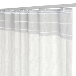 Штора JYSK Boren, 140x245 см, полиэстер, белый Штора JYSK Boren, 140x245 см, полиэстер, белый