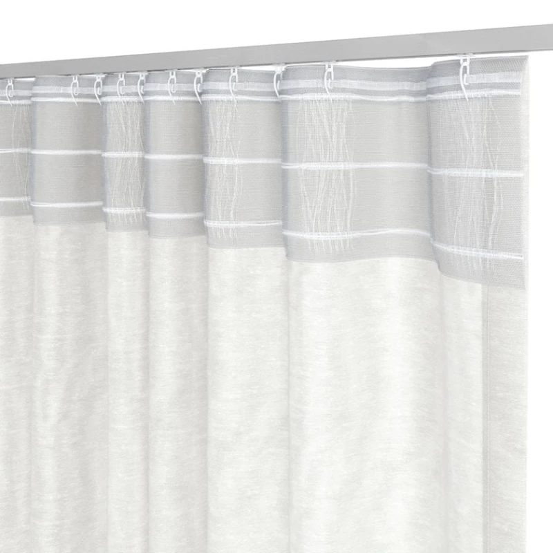 Штора JYSK Boren, 140x245 см, полиэстер, белый Штора JYSK Boren, 140x245 см, полиэстер, белый