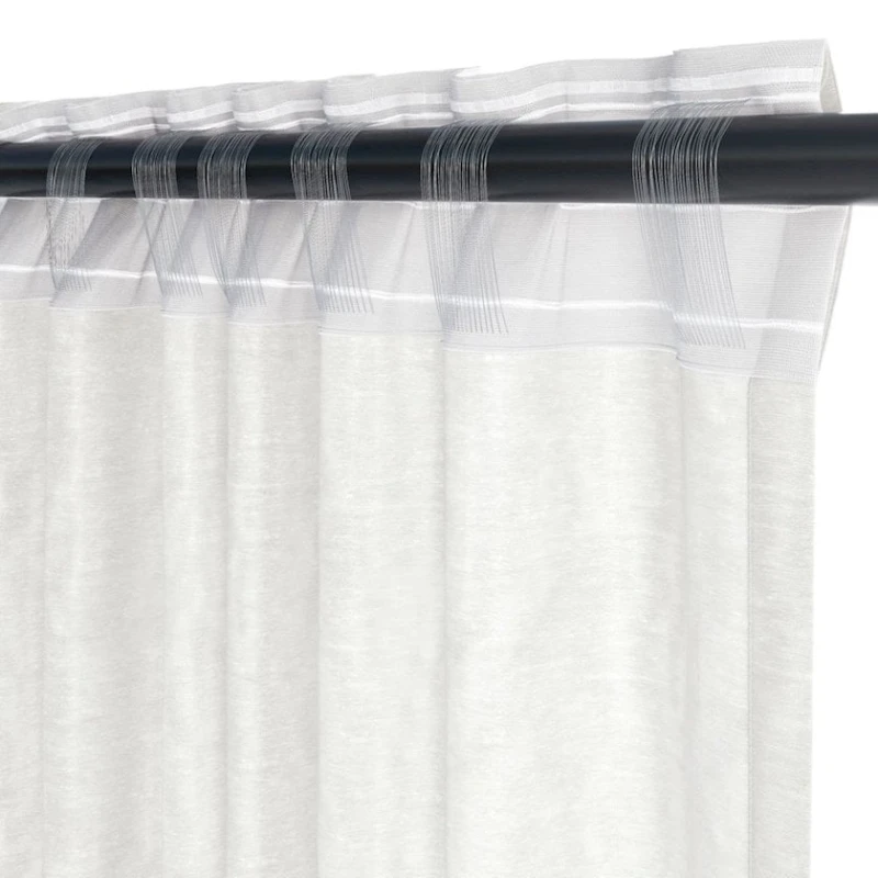 Штора JYSK Boren, 140x245 см, полиэстер, белый Штора JYSK Boren, 140x245 см, полиэстер, белый
