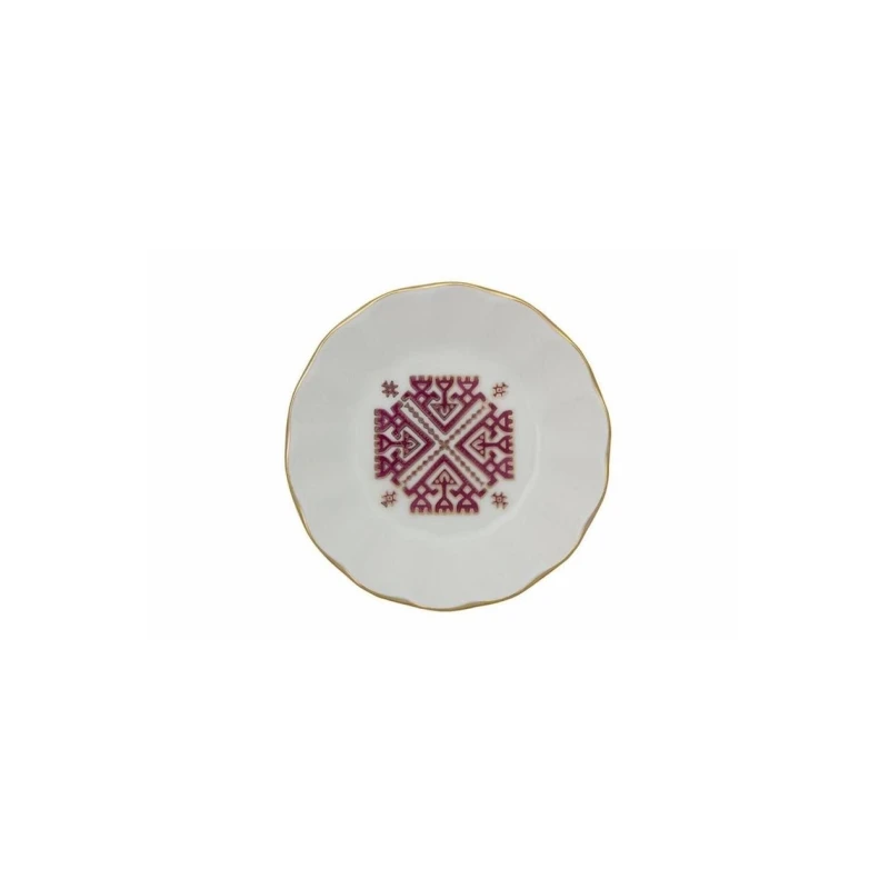 Nəlbəki Porland Arabesque Desen6, farfor, qırmızı, 11 sm