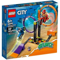 Konstruktor LEGO City Stuntz Spinning Stunt Challenge 60360, 6+ yaş, 117 hissə