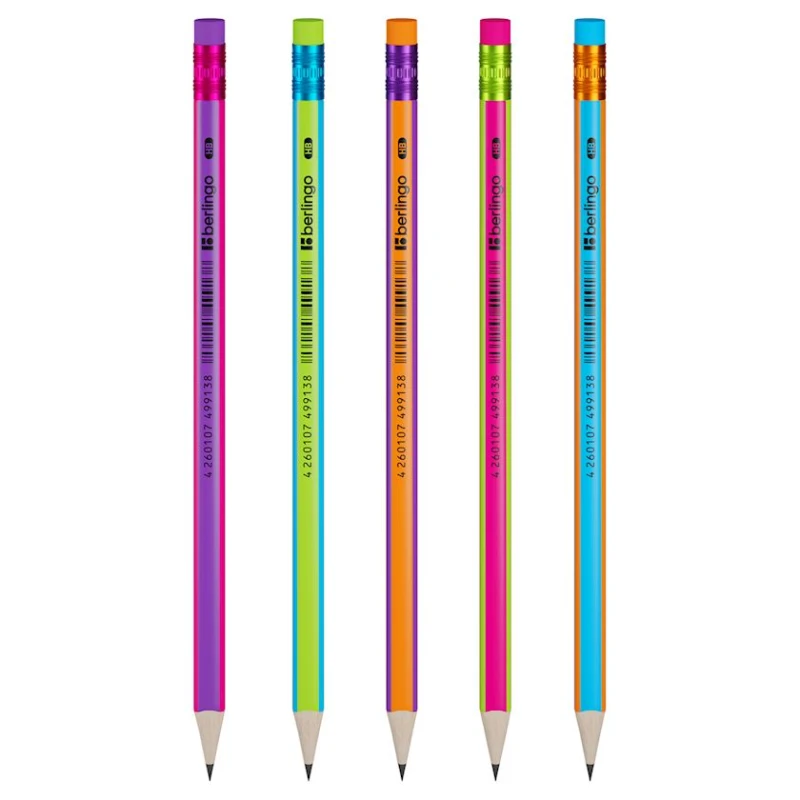 Графитовый карандаш Berlingo Fuze HB, товар в ассортименте Графитовый карандаш Berlingo Fuze HB, товар в ассортименте