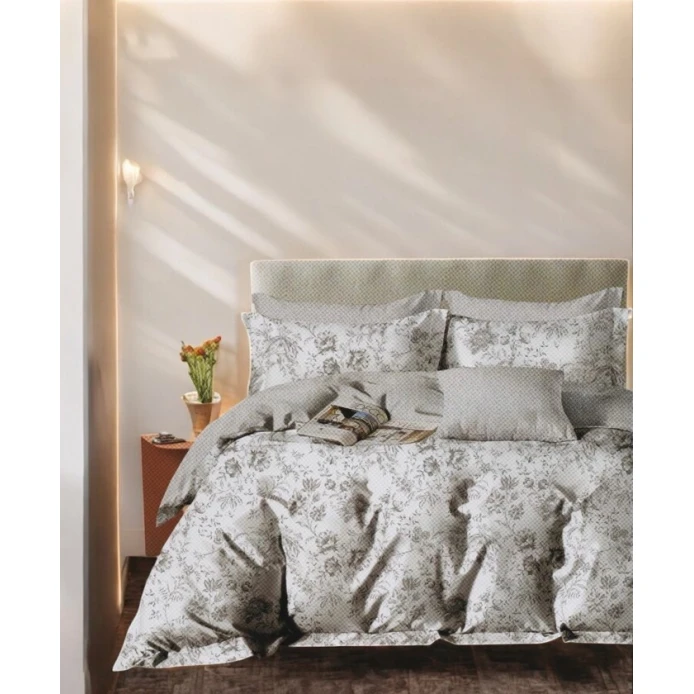 Комплект постельного белья First Home TP-TK-171, двуспальный, хлопок, разноцветный, пододеяльник 200x220 см, простыня 250x250 см, 2 шт наволочки 50x70 см