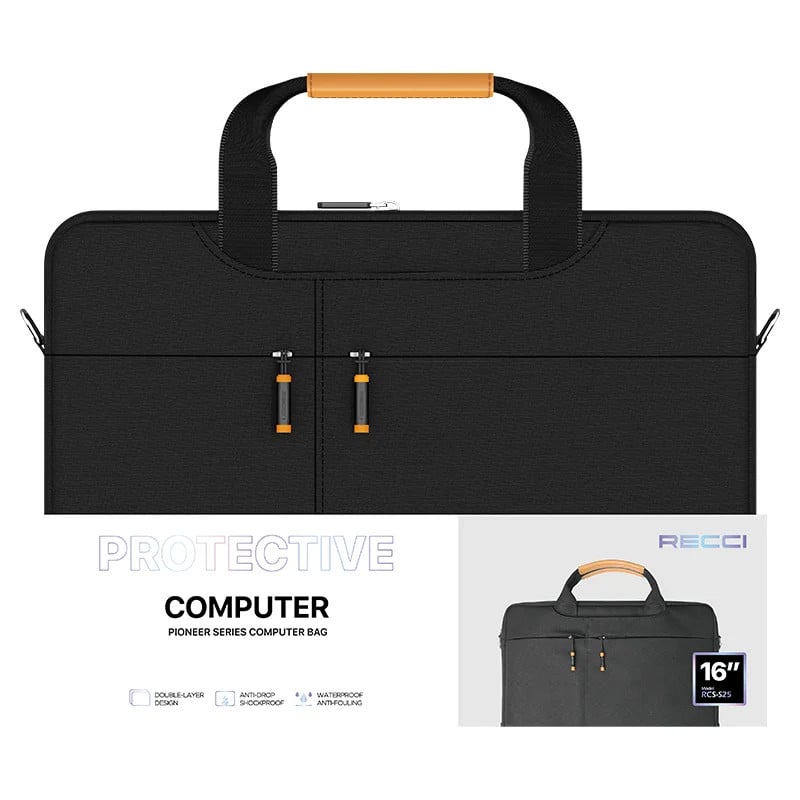Сумка для ноутбука Recci RCS-S25 черная