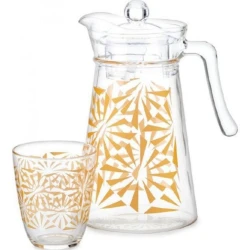 Набор Luminarc Neo Sofya Gold, 7 предметов, прозрачный/золотистый