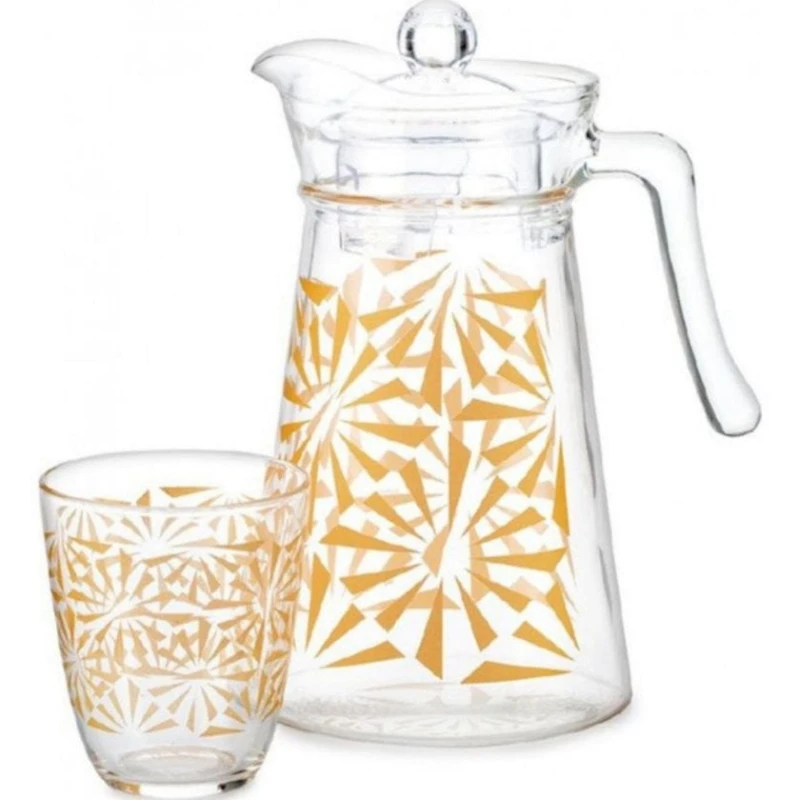 Набор Luminarc Neo Sofya Gold, 7 предметов, прозрачный/золотистый Набор Luminarc Neo Sofya Gold, 7 предметов, прозрачный/золотистый