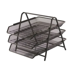 Dəftərxana qabı 3 rəfli, qara