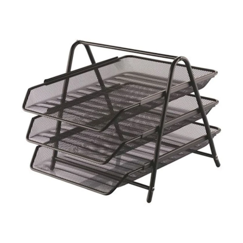 Dəftərxana qabı 3 rəfli, qara Dəftərxana qabı 3 rəfli, qara