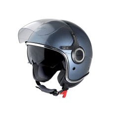Motosikl dəbilqəsi Vespa VJ Jethelm, ABS-plastik/karbon, boz, ölçü S