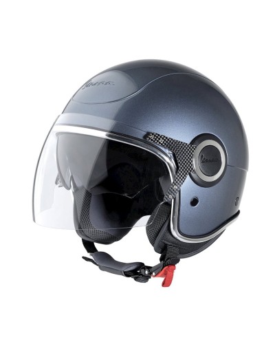 Motosikl dəbilqəsi Vespa VJ Jethelm, ABS-plastik/karbon, boz, ölçü S