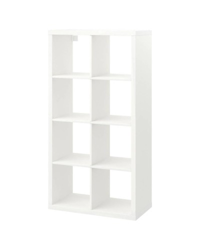 Stellaj IKEA Kallax, LDSP, ağ, 77x39x147 sm