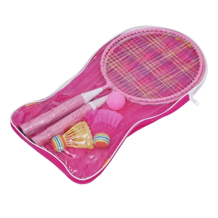 Набор для бадминтона badminton 001, пластик, розовый