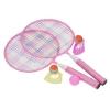 Набор для бадминтона badminton 001, пластик, розовый