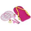 Набор для бадминтона badminton 001, пластик, розовый