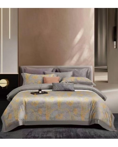 Yataq dəsti MiraNova Sateen D’lux CTS-244, yorğan üzü 200x220 sm, mələfə 240x260 sm, 2 əd. yastıq üzü, 50x70 sm, ikinəfərlik, satin, boz
