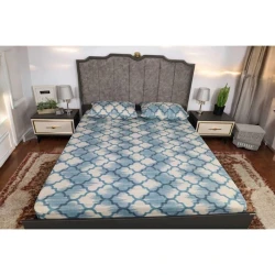 Комплект постельного белья Luxe Cotton 369, простыня 180x200 см, наволочки 50х70 см 2 шт, двуспальный, хлопок, разноцветный