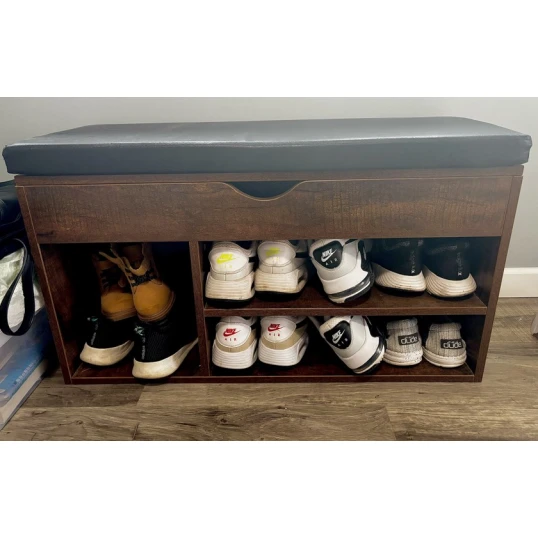 Тумба для обуви Art Mebel 50, ламинат, коричневый, 60х90х35 см