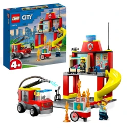 Конструктор LEGO City Fire Station and Fire Truck 60375, 4+ лет, 153 элементов