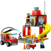 Конструктор LEGO City Fire Station and Fire Truck 60375, 4+ лет, 153 элементов