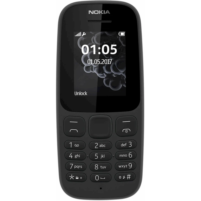 Мобильный телефон Nokia 105 (2019) Black Мобильный телефон Nokia 105 (2019) Black