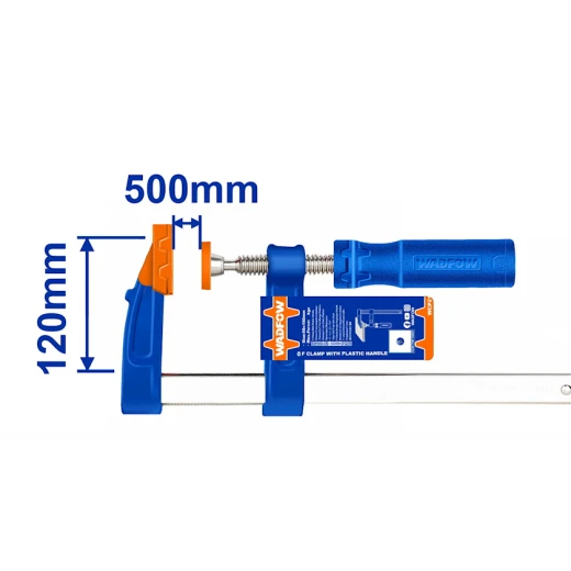 Струбцина столярная Wadfow WCP2123, 120x500 мм Струбцина столярная Wadfow WCP2123, 120x500 мм