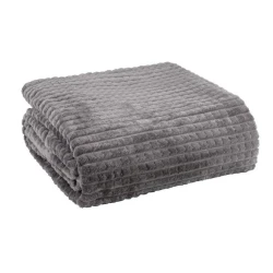 Плед JYSK Hagtorn, 140x200 см, полиэстер, серый