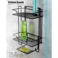 Полка для ванны vm410, металл, белая, двухъярусная, 28x14x42 см Полка для ванны vm410, металл, белая, двухъярусная, 28x14x42 см