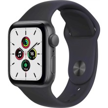 Smart-saat Apple Watch SE GPS 44mm Space Grey Aluminium Case with Midnight Sport Band (MKQ63RB/A)