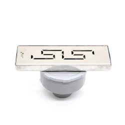 Трап напольный TM.18335, нижнее соединение, нержавеющая сталь, 20 см