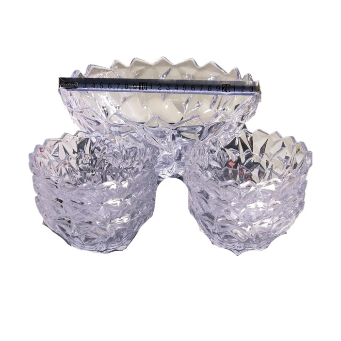 Набор розеток Yujing Glass Ware PC-7041-1, прозрачные Набор розеток Yujing Glass Ware PC-7041-1, прозрачные