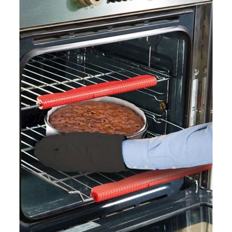 Cиликоновые решетки для духовки Hom-me 104789, красные Cиликоновые решетки для духовки Hom-me 104789, красные