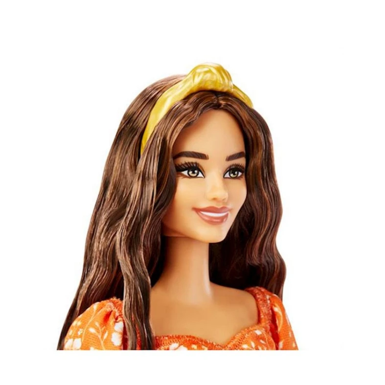 Кукла Barbie Модница в оранжевом цветочном платье 29 см, 3+ лет Кукла Barbie Модница в оранжевом цветочном платье 29 см, 3+ лет