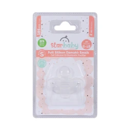 Соска-пустышка с полностью силиконовым нёбом