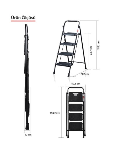 Nərdivan Eurotower 4, qara