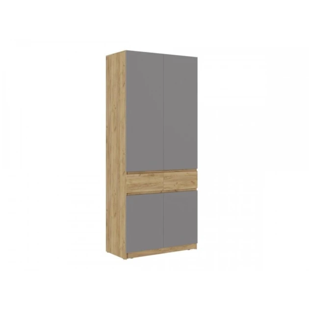 Шкаф Art Mebel Art-100-30, бежевый/серый, ламинат, 210х100х50 см