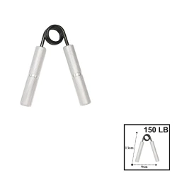 Кистевой эспандер Gymnic, металл, серебристый, 13x9 см, 150 LB