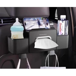 Автомобильный органайзер HE876, пластик, черный Автомобильный органайзер HE876, пластик, черный