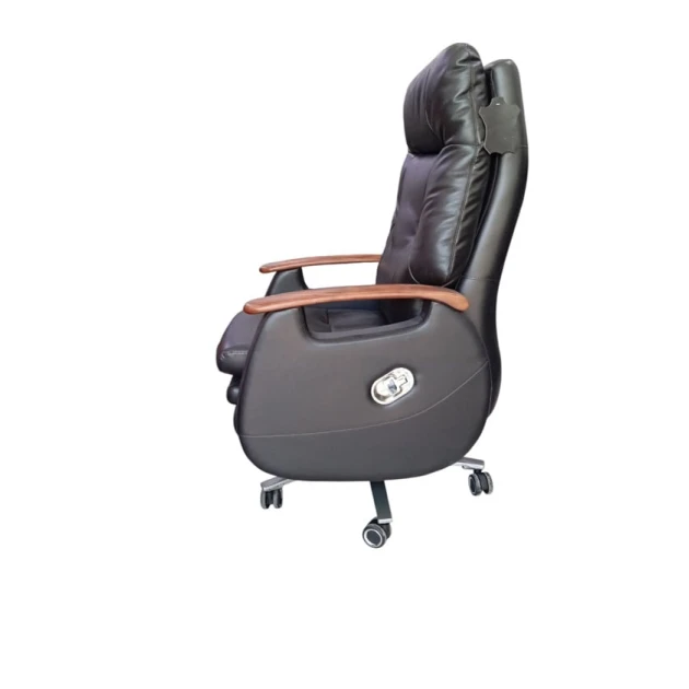 Офисное кресло 1680, кожаное, черное Офисное кресло 1680, кожаное, черное