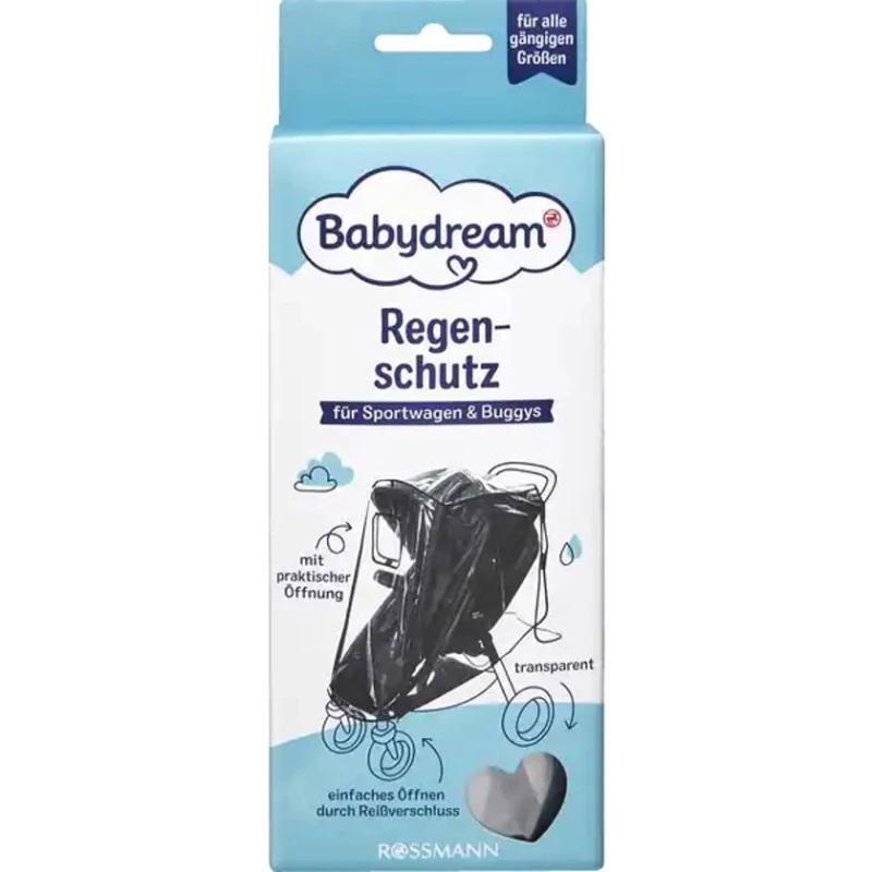 Дождевик для коляски Babydream Sport, прозрачный
