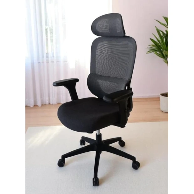 Офисное кресло Barizza W-235 CL, регулируемое черное Офисное кресло Barizza W-235 CL, регулируемое черное