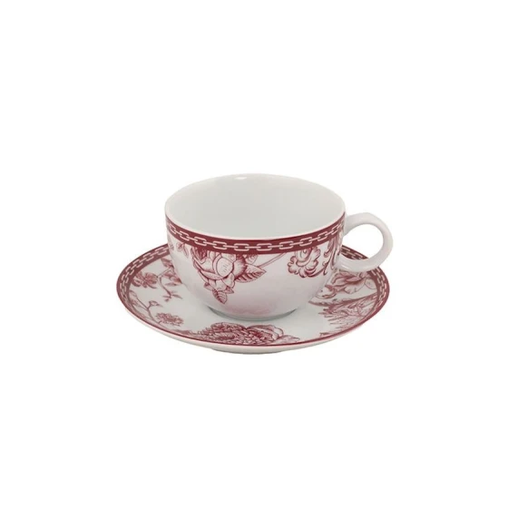 Набор чайный Kutahya Porselen Zeugma ZG12CT42093902, 220 мл, 12 предметов, белый/бордовый Набор чайный Kutahya Porselen Zeugma ZG12CT42093902, 220 мл, 12 предметов, белый/бордовый