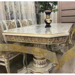 Скатерть MiraNova FS-016, прозрачная, 150x260 см Скатерть MiraNova FS-016, прозрачная, 150x260 см