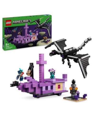Konstruktor LEGO Minecraft 21264 The Ender Dragon and End Ship, 657 element