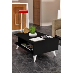 Журнальный стол ev_12116173, ламинат, черный, 90x60x40 см