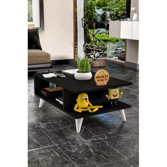 Журнальный стол ev_12116173, ламинат, черный, 90x60x40 см Журнальный стол ev_12116173, ламинат, черный, 90x60x40 см