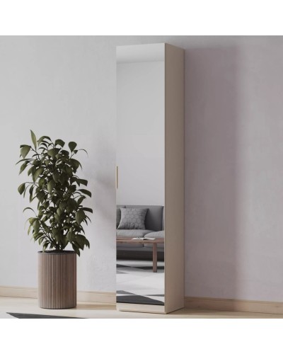 Şkaf Art Mebel 15, 210x60x45 sm, laminat, krem